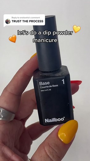 Replying to @onolowho how to do a dip powder manicure 💛🧡 #Nailboo #NailbooNails #nails #dippowder #dippowdernails #dipnails #nailinspo #nailsoftiktok #nailart #nailtutorial #tutorial #diynails #diymanicure #naturalnails #nailsathome #nailhack #paintingnails #fyp #fypシ #fypage #foryou #fy #christmasnails #nyenails2022 #winternails