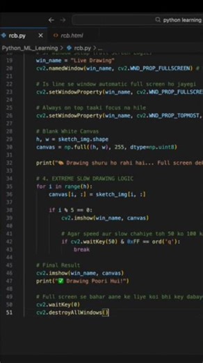 Python + Cricket = ❤️Wait for the final result! 🦁Coding my favorite IPL team logo. RCB #PythonXSong