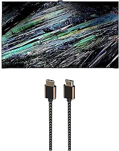 Sony XR77A95L 77 Inch QD-OLED 4K UHD Smart Google TV with AI Upscaling with a 3S-4KHD2-2.5M III Series 4K HDMI 2.5m Cable (2023)