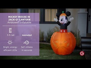 MICKEY MOUSE IN JACK-O'-LANTERN Airblown® Inflatable
