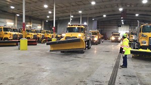 8.1K views · 217 reactions | Happening Now: A look at snow plows dressed and ready to go. They're making room for the other trucks that need their blades and salt spreaders added. Soon these operators will go home and come back this evening to battle the upcoming snow storm. | MoDOT Kansas City | Facebook