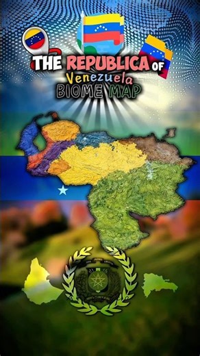 Venezuela Biomes map 🇻🇪 #historyexplained #geography #trending #europe #history #gaming #fyp