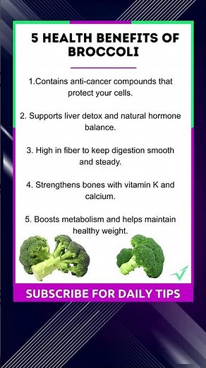 5 Health Benefits of Broccoli
