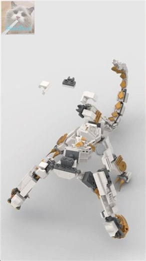 LEGO® Brick mech dragon custom speedbuild animation short new