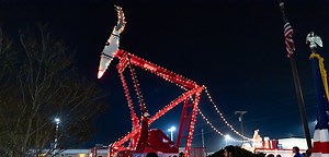 56th Year, Kicking of the Holidays with Rudolph, the red- nosed pumping unit.