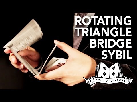 Cardistry for Beginners: Two-handed Cut - Rotating Triangle Bridge Sybil Tutorial