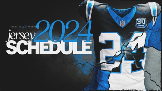 Panthers release 2024 jersey schedule