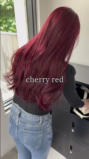 秋におすすめなワインカラー🍷 #ブリーチなし #レッドカラー #haircolor #hair #ワインレッド