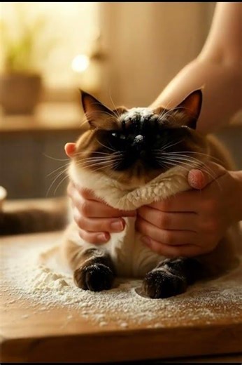 Bread Dough? Nah. That’s My Cat. #cat #kitten #CatBread #CatLoaf #cute #food #bread