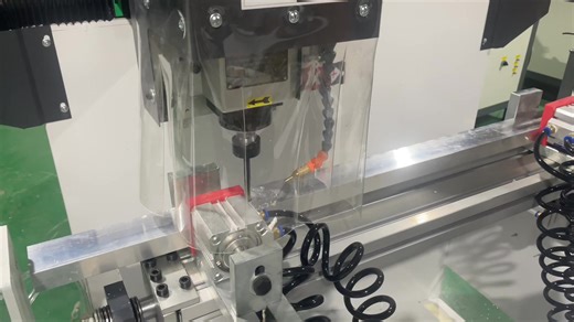 Precision and efficient aluminum alloy unlocking hole machine for doors and windowsBuilt-in multiple touch panels#cnc#doors and windows | Solution of efficient aluminum door and window equipment