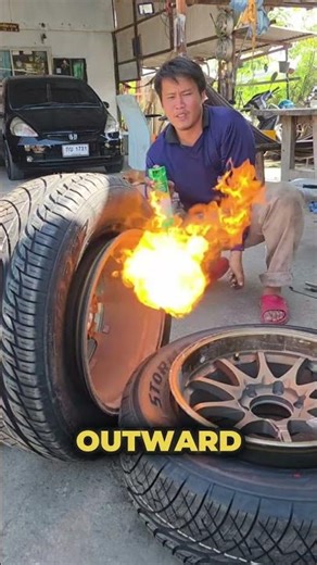 🔥 Fixing a Tire With an EXPLOSION 😳