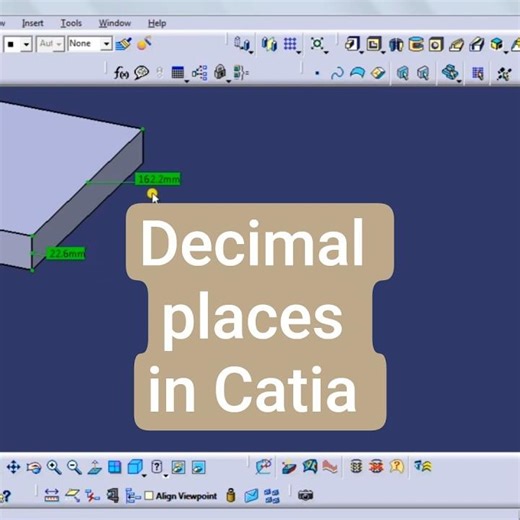 CatiaV5 || Decimal places in catia || Anand Asawa