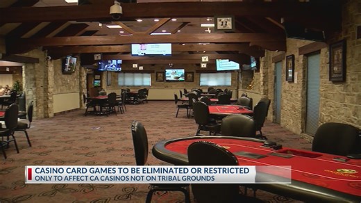 Casino card games to be eliminated or restricted
