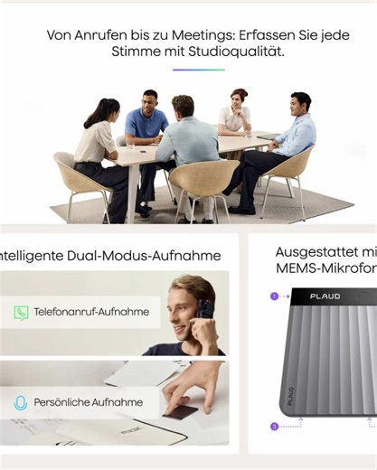 یادداشت‌برداری هوشمند، بدون دردسر. Plaud Note Pro KI Digitales Diktiergerät Aufnahmegerät mit KI Schreibfunktion und Zusammenfassen Voice Recorder Multimodale Eingabe bis zu 50 Stunden Aufnahme Audiorekorder für Meetings Vorlesungen. #PlaudNotePro #tiktokshop #تخفیف_تیکتاک_شاپ #Angebot