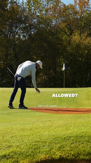 United States Golf Association on Instagram: "If your ball is embedded in the fringe, you are entitled to free relief. But are you allowed to drop onto the green if it is within one club-length and no closer to the hole? 🤔"