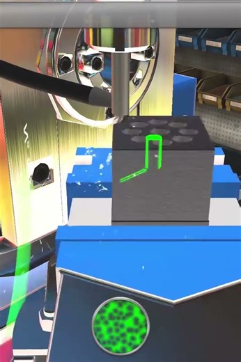 Milling Magic: Steel Cube Transformed to Barrel in 30s #Machine #RetroTune