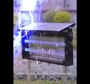 17.7 * 9.8 * 7.1in Bug Zapper Outdoor - Mosquito Repellent Outdoor Patio,Solar Bug Zapper Indoor,Waterproof Portable Fly Zapper,High Powered 4500V Mosquito Zappers Killer for Home,Patio,Camping