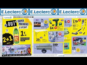 catalogue LECLERC du 28 septembre 2025 ✅ Arrivage promo bricolage, maison, cuisine, mode 🔥