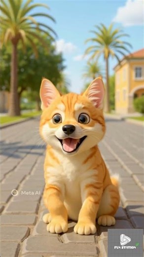 Dog chasing cat: what happens next is surprising #trendingshorts