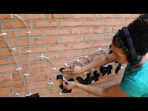 How to Hang String Lights or Rope Lights on Brick Without Drilling - Thrift Diving