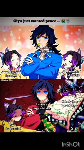 When Shinobu takes it too far 💀 #anime #animeedit #demonslayer #giyu #tanjiro #memes #onepiece
