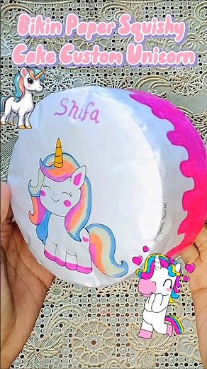 BIKIN PAPER SQUISHY CAKE CUSTOM UNICORN/KUDA PONY