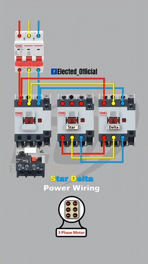 70K views · 848 reactions | Star Delta Motor Starter power wiring and control diagram #electrician #education #electronicsengineering #ControlCircuit #CircuitDiagram #elected_official #technicaleducation #electricalwork #industrial #electrical #StarDelta | 퐄퐥퐞퐜퐭퐞퐝 퐎퐟퐟퐢퐜퐢퐚퐥 | Facebook