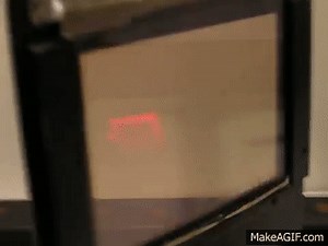 transmission hologram (illuminated with HeNe-Laser) on Make a GIF