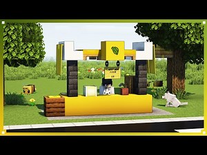 ⛏️ Minecraft: How to Make a Lemonade Stand 🍋