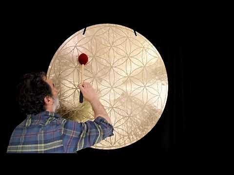 40" Flower of Life Wind Gong - Sound Healing - Gongs Unlimited