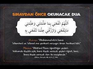 Sınavdan Önce Okunacak Dua