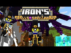 THIS MAGIC MINECRAFT MOD IS AWESOME! (Iron's Spells & Spellbooks Mod Showcase)