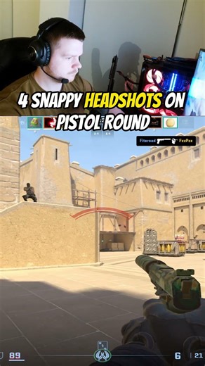 4 Players Peeked… 4 Headshots #cs2 #ranked #counterstrike #headshot