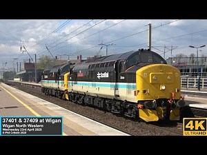 37401 & 37409 at Wigan - 23rd April 2025