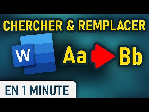 Rechercher un mot et le remplacer sur Word