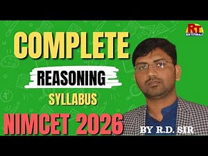 Complete Reasoning Syllabus NIMCET 2026 | RUN TUTORIALS | #logicalreasoning, #QuantitativeApptitude