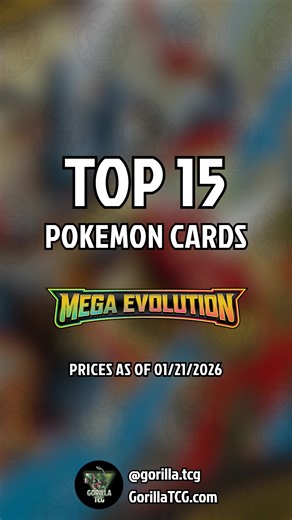Top 15 Mega Evolution Pokemon cards #pokemon | pokémon cards