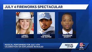 Chance the Rapper, Lainey Wilson among Boston Pops Fireworks Spectacular performers