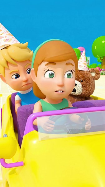 Wheels on the Bus Go Beep! 🚌🐻 3D Nursery Rhymes | Koka TV