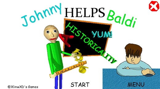 [Baldi's Basics Mod]Johnny帮助巴迪