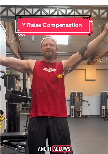 Sometimes you gotta look at film and understand you may be compensating in certain movements because the external stability demands are too high. On these Y raises a simple change made a big difference. Lowering the cuff on my arm and lowering the weight allowed me to get the same stimulus with less compensation. ##gymtok##fitnesstok##hypertrophy##deltoides##sbl@@The Better-Fly