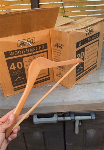 Stylish Wood Hangers for Your Closet
