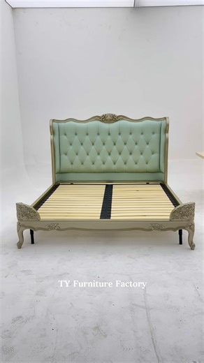 TY Furniture Factory | Elevate your bedroom to palace-level luxury with this breathtaking hand-carved French provincial bed. 🌿✨ Intricate floral carvings in... | Instagram