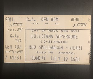 Jul 19, 1981: Heart / REO Speedwagon / Ted Nugent / Foghat / The Rockets at Louisiana Superdome New Orleans, Louisiana, United States | Concert Archives