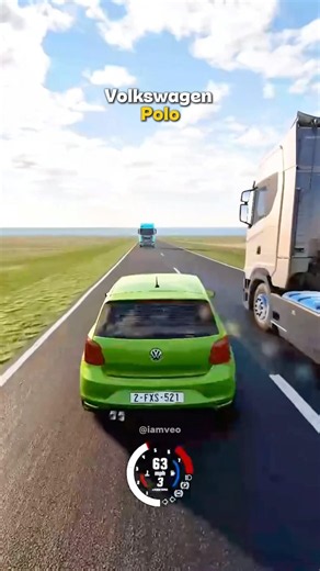 Which Car Overtake The Truck Safely? 🥶#beamngdrive #car #beamng #gaming