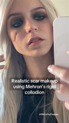 Ciri Scar using Rigid Collodion #Ciri #witcher #cosplay #sfxmakeup