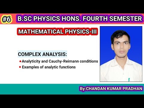 COMPLEX ANALYSIS: Analyticity and Cauchy-Reimann conditions, examples of analytic functions
