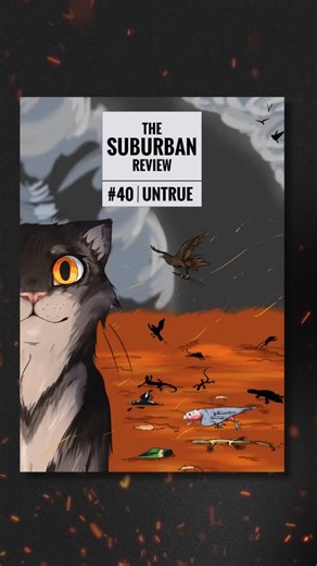 The Suburban Review on Instagram: "The truth will set you free, but first you will have to read our latest issue. False, fabricated, and fallacious: there’s more than meets the eye in #40 UNTRUE. StickMob questions perspectives on the cover and the enigmatic art of storytelling in this issue’s comic. On the poetry front, Brooke Scobie visualises undisturbed Country, and S.R. Ekstein examines the parallels of myth and reality. Robin Eames fractures illusions in truth-bending fragments, while Barr