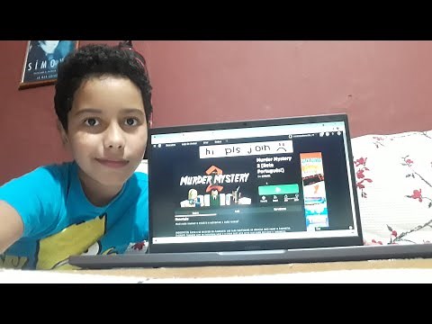 Roblox - Jogando Murder Mystery 2 no meu notebook!!! #roblox #murdermystery