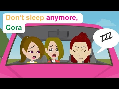 Ella fears Cora's snores - English Funny Animated Story - Ella English